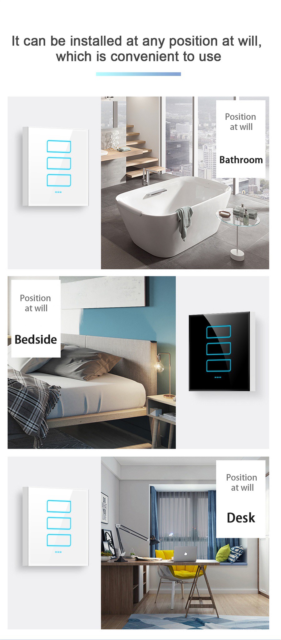 LANBON Cellular Switch Three gang Touch Smart Switch L8C-HS3 15 LANBON Cellular Switch Three gang Touch Smart Switch L8C-HS3 15